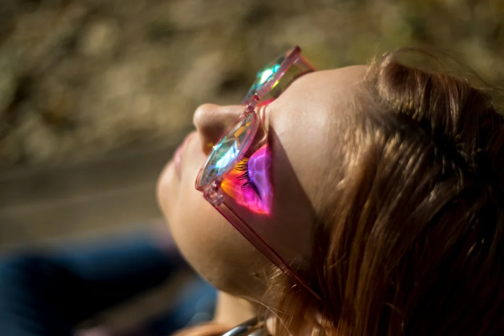 woman wearing sunglasses